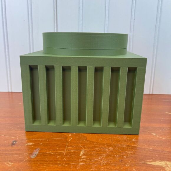 Larix Planter Pot, Indoor Planter w/ Drainage Hole and Drip Tray - Picture 8 of 9